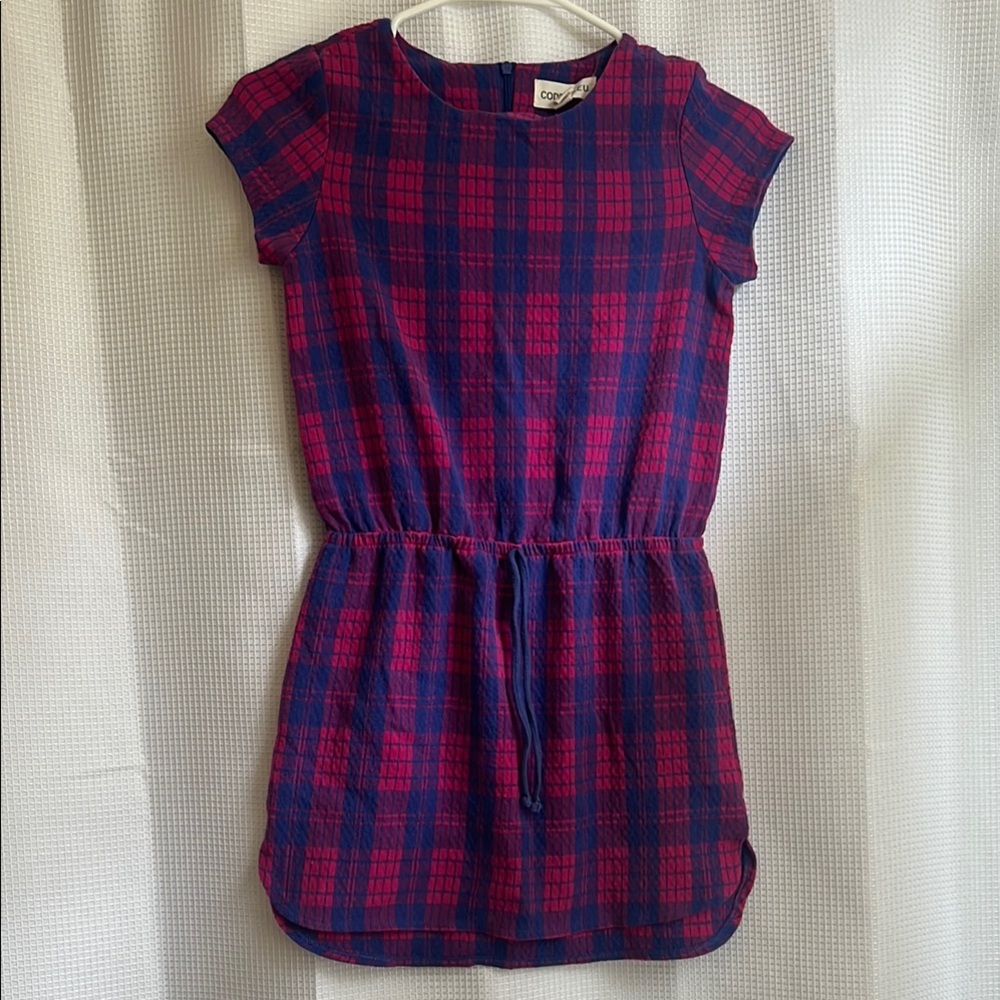Code Blue Kids Pink and Blue Plaid Dress